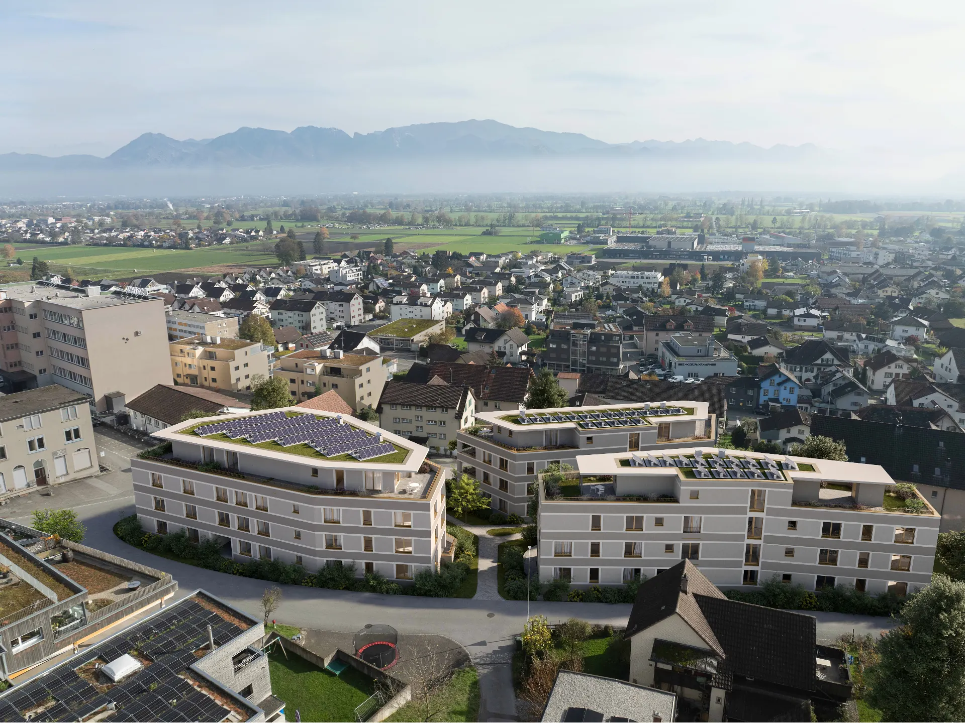 Überbauung in Rheintal – Projektbild 38 Grad AG